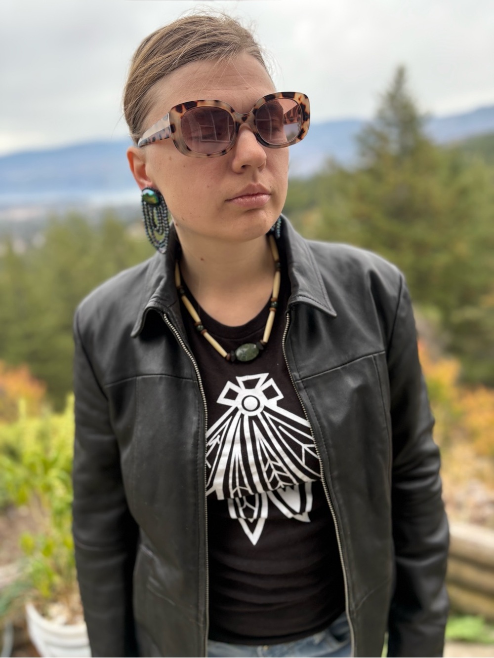 Black Indigenous Enemy Brand T-Shirt